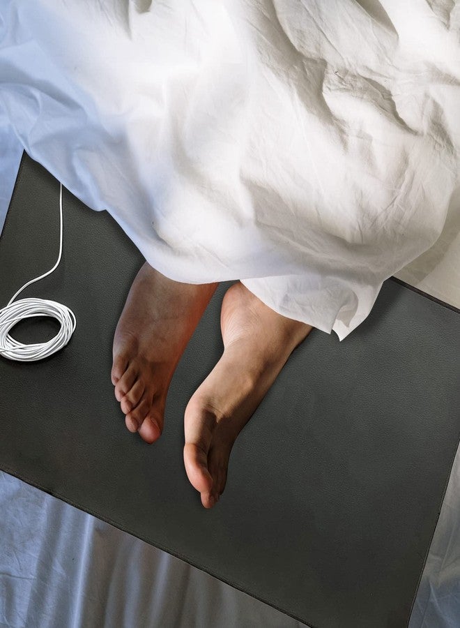 COUSLEWI Grounding Mat Kit 2 Pack Grounding Mats with 2 Grounding Cord and Wrist Strip Earth Connected Mat Kit for Better Sleep 10" x 26.7" - Image 5